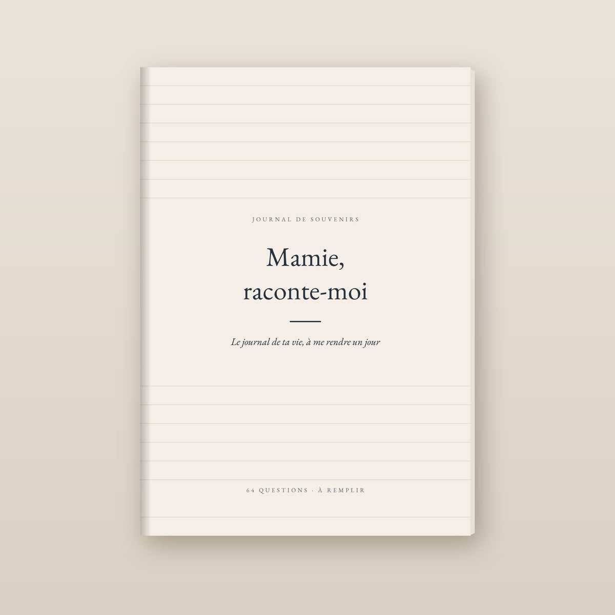 Raconte-moi — le journal de ta vie, à offrir